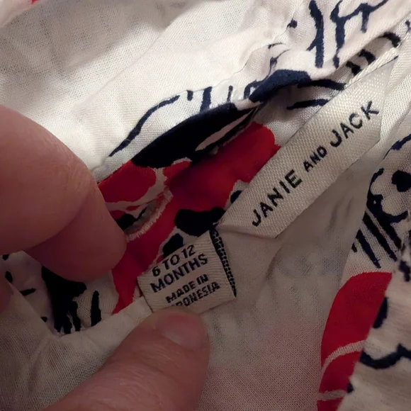 3 For $18 Janie and Jack Red and Blue Floral Camisole - Picture 5 of 6